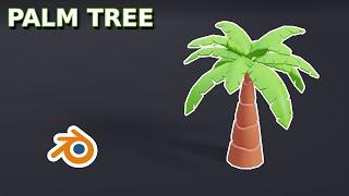 how to create low poly palm tree in blender