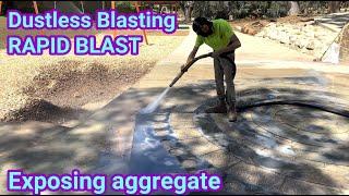 Exposing aggregate into nice patterns in Adventure Playground | Dustless Blasting - Quantum Blast