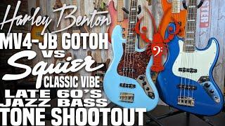 Harley Benton MV-4JB Gotoh vs. Squier Classic Vibe Late 60's Jazz Bass - LowEndLobster Tone Shootout