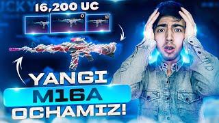 16,200 UC YANGI M16A4 OCHAMIZ  YANA MIFIK ORUJA - PUBG MOBILE!!!