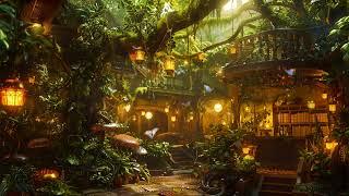 Mystery Library Plant Shop Ambience  Enchanting Fairy Music & Nature | Helps you Relax, Rest, Study