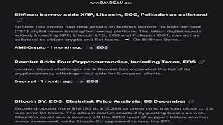 Latest  EOS   (EOS)   News Today - Last Week Crypto -crypto news-   cryptocurrency news