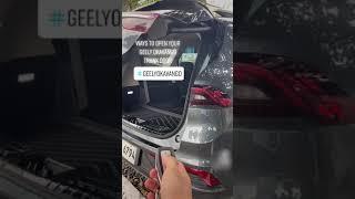 Ways to open your Geely Okavango Trunk Door