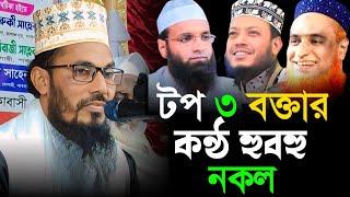 টপ ৩ বক্তার কন্ঠ হুবহু নকল | শাহাদাত হোসেন বারী ওয়াজ | Shahadat Hossain bari natore | Habib Media