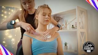 ASMR Shoulders Massage and SPA Mask for skin by Barber Lady Sandra to Emily