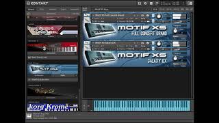 Motif XS FULL CONCERT GRAND e Electric GALAXY DX Kontakt 5 | Link na Descrição