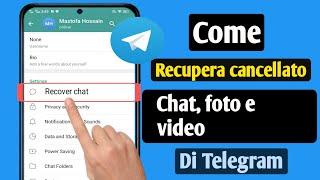 Come recuperare messaggi, chat, immagini e video di Telegram cancellati (metodo 2024)