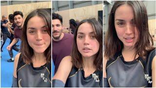 Ana De Armas Don't Like To Be Bothered While Doing Practice