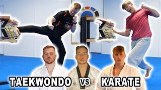 TAEKWONDO vs KARATE | Power Kick Breaking with Trevor Hannant & Nat Hearn