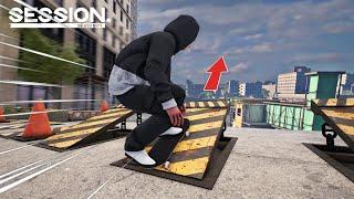 J'ARRIVE à +100Kmh sur la RAMPE ! Plus GROS SAUT de Session: Skate Sim