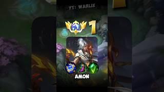 Top Global 1 Aamon! Aamon Gold Lane Cuy!!! #warlix #mobilelegends #mlbb #aamon  #shorts