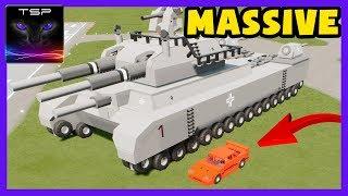 Brick Rigs ► Super MASSIVE German P1000 TANK Build & Destruction