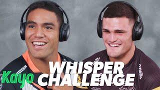 Footy players take on the Whisper Challenge - Part 4 | NRL | Kayo Sports