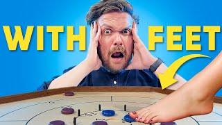 CROKINOLE, But With NO HANDS | House Rules