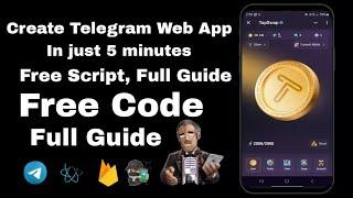 How To Create Telegram Web App | Like Tapswap Bot | Create Telegram Miniapp In just 5 minutes