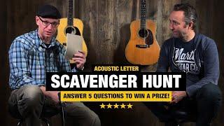 Acoustic Letter Scavenger Hunt - Win a Prize!