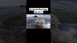 Rc Speed Boat Vs Huge Wave Jump