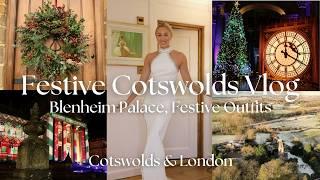 FESTIVITIES IN THE COTSWOLDS - Blenheim Palace Christmas Lights & Planning my Festive Outfits!