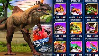 TERRORCLAW TAKEDOWN PACK BRUNETTE DEFEAT 9 OPPONENTS | JURASSIC WORL THE GAME