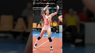  That Smash? Unstoppable. The Court Felt It Shake!  #volleyball