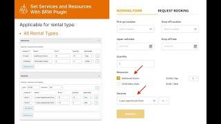 [Quick View] Set Resources and Services for a product with BRW - Woocommerce Booking & Rental Plugin