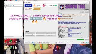 Vivo y12 y15 y91... screen lock frp  unlock preloader mode  free tool 