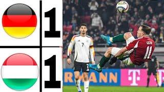 Hungary-Germany 1-1 Nations League Highlights| Szoboszlai & Felix Nmecha Goal  Ungarn - Deutschland