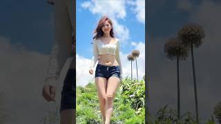 Beautiful chinese girl street fashion outfits style #chinesefashion #chinesegirl #fashion #shorts