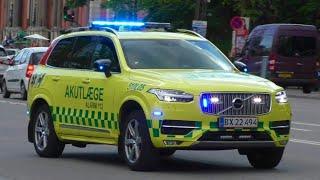 4X AkutLaege L05 responding in Copenhagen to emergency calls