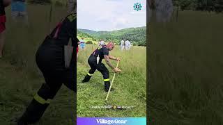 This Dude's Scythe Skills are LEGENDARY!  Mowing Level: BEAST MODE! #scythemowing  #funny #skills