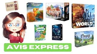 AVIS EXPRESS - Its a Wonderfull World, Coney, Ragemore, Terraforming Mars Dé, Ancient Knowledge