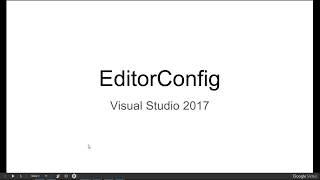 EditorConfig Visual Studio Extensions