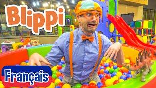 Blippi en français - Blippi au parc de jeux couvert | Vidéos éducatives pour les enfants