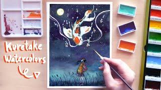 Kuretake watercolor process + Trying to find balance as an artist… | Art n’ Chat