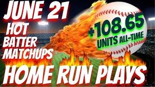 Home Run Plays for 6/21/25 MLB Bets & Predictions #mlbpredictions #mlbpicks #mlbbestbets