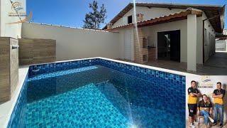 CASA COM 03 DORMITÓRIOS PISCINA E CHURRASQUEIRA PARA VENDA EM ITANHAÉM!!