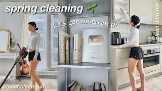 spring cleaning! *THIS WILL MOTIVATE YOU* / closet clean-out + satisfying clean with me vlog