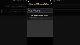 Read CSV file using Python