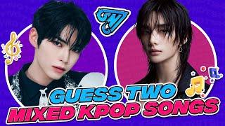 Guess The Two Mixed Kpop Songs  | KPOP GAME 2024 | Visually Not Shy