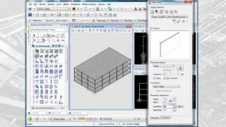 AECOsim Building Designer - QuickStart for Architects Modeling Walls, Roof and Frame: