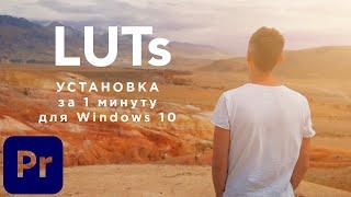 Как установить LUTs в Adobe Premiere Pro