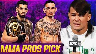 MMA Pros Pick Ilia Topuria vs Max Holloway - Part 1  UFC 308