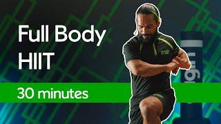 30-Minute Full Body HIIT Session | Burpees, squats, lunges and plank jacks (no equipment)