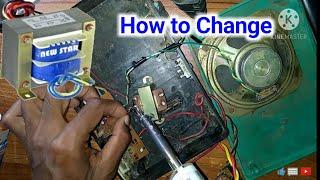 How to replace FM radio transformer