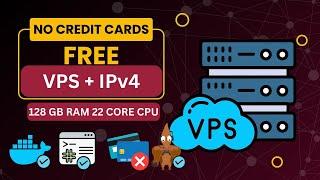 How to Get a 24/7 Free VPS with IPv4 with 128Gb Ram and 22 Core | No Credit Card Pterodactyl support