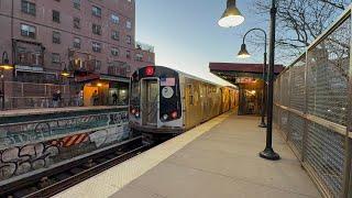 NYCT Subway: BMT Broadway Line PM Rush Action at Lorimer Street and Flushing Avenue