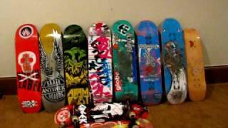 my skateboard collection