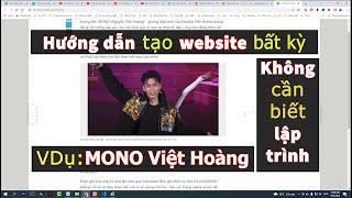 Hướng Dẫn Tạo Website Chuẩn SEO Miễn Phí Không Cần Biết Code | Cách Tạo Website Từ A-Z