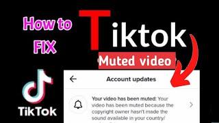 How to fix a muted video on TikTok | why did TikTok removed sound from my video