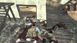 DayZ Mod - Fighting a zombie horde